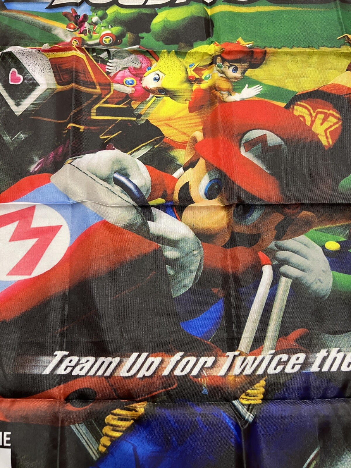 Mario Kart Double Dash Wall Flag Banner Tapestry 2 x 3 Ft, Gamecube