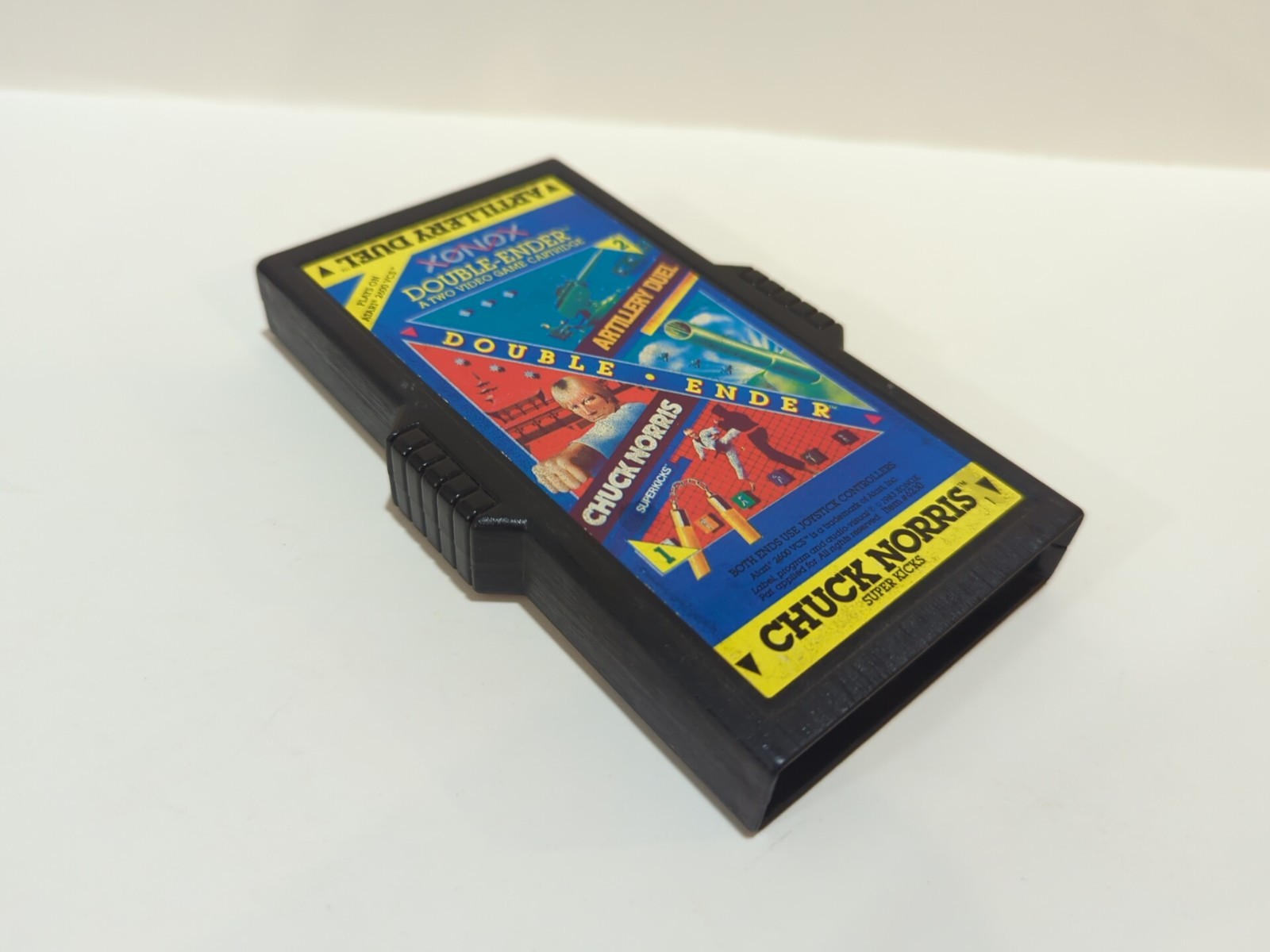Artillery Duel & Chuck Norris Xonox Double Ender (Atari 2600, 1983) Cart tested.