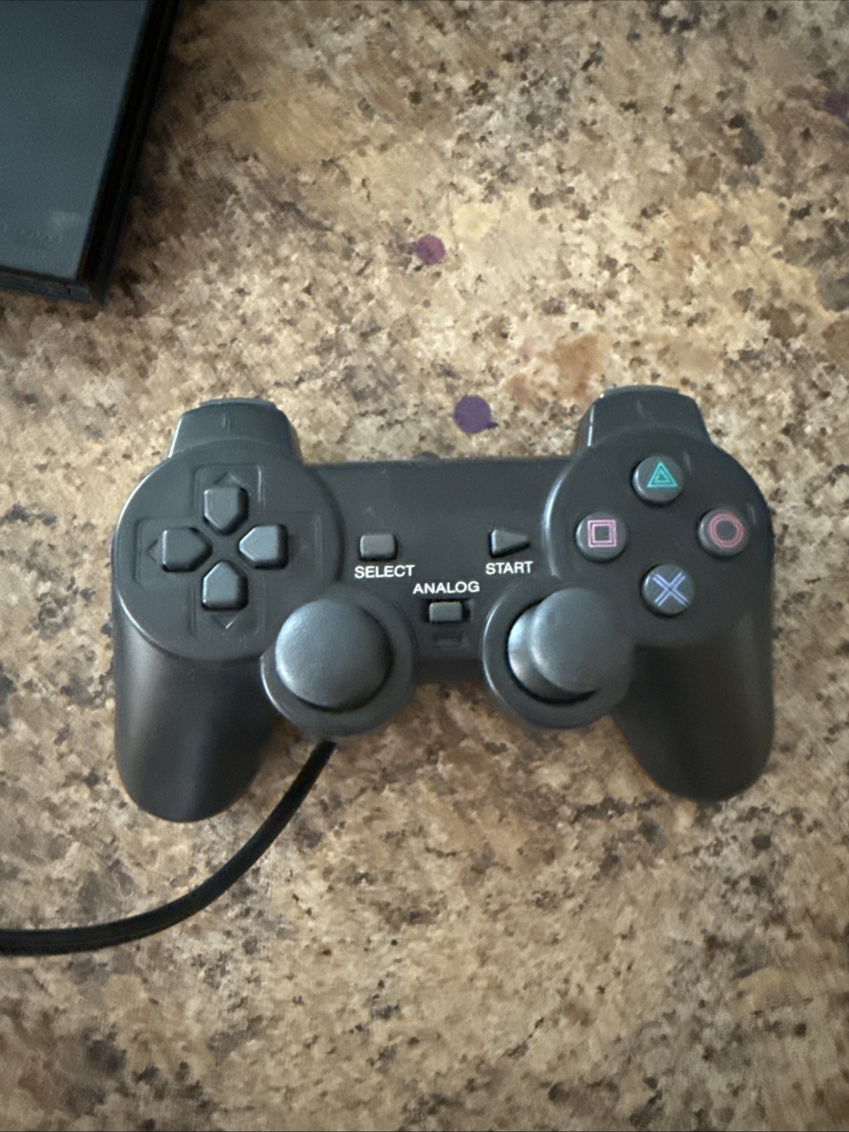 Sony PlayStation 2 Slim Console Black With God Of War Game WORKING!