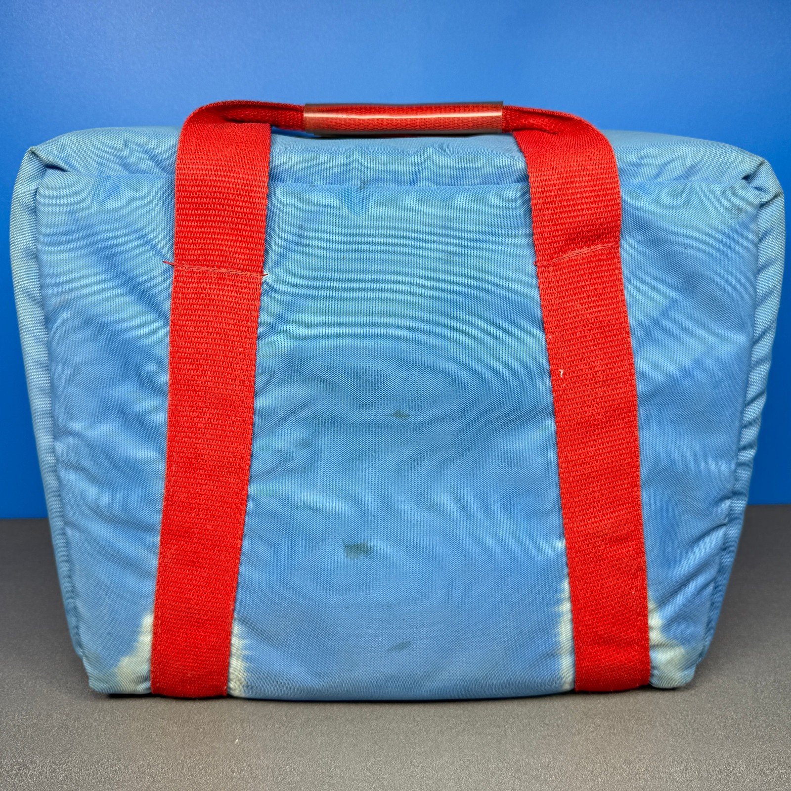 NINTENDO NES SYSTEM CONSOLE Z BAG ZBAG BLUE PADDED TRAVEL CASE BAG OFFICIAL 1988