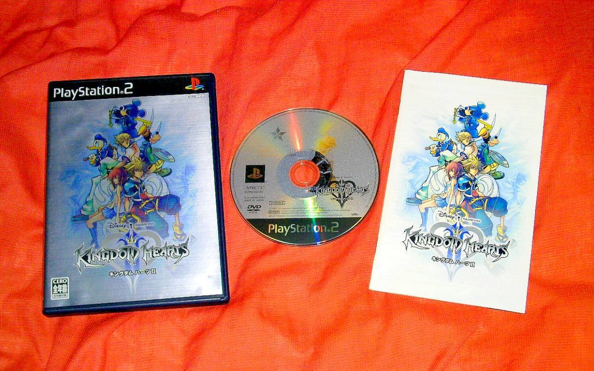Lot 4 Kingdom Hearts & II & Final Mix & Final Mix + set PS2 Japanese Version