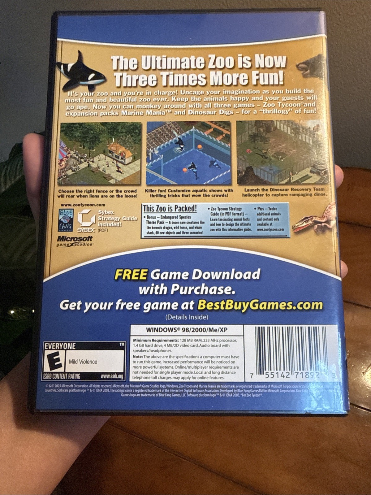 ZOO TYCOON Complete Collection (2 Discs) + Manual