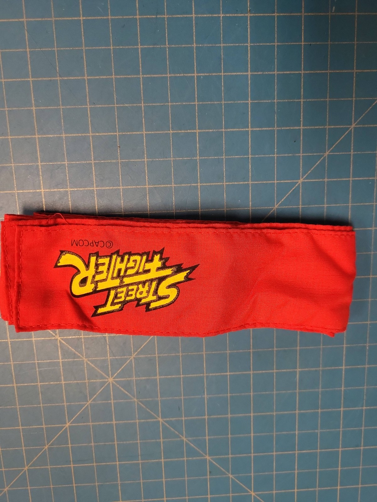 Vintage Street Fighter Capcom Red Headband Ryu Ken Cosplay Martial Arts Accessor
