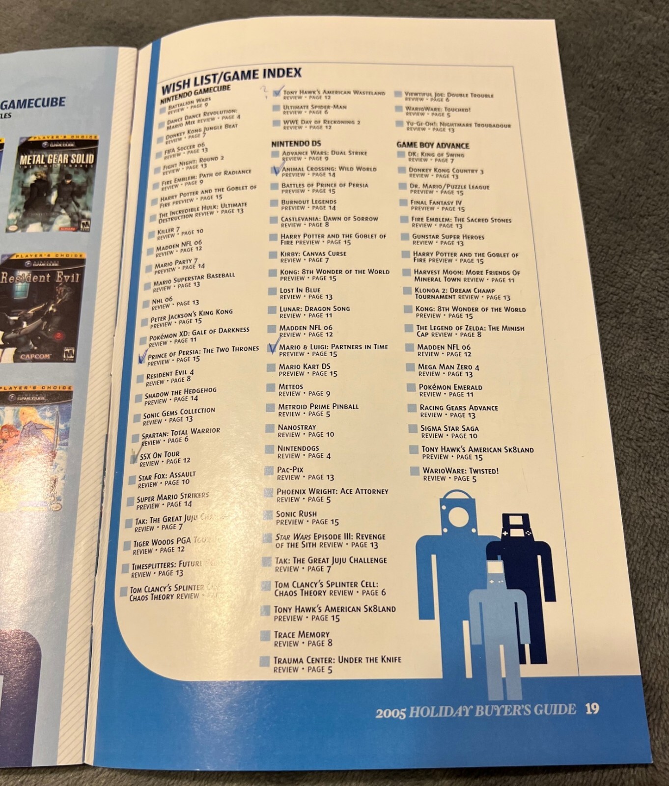 Nintendo Power 2005 Holiday Buyer’s Guide Promotional Booklet DS GBA Gamecube