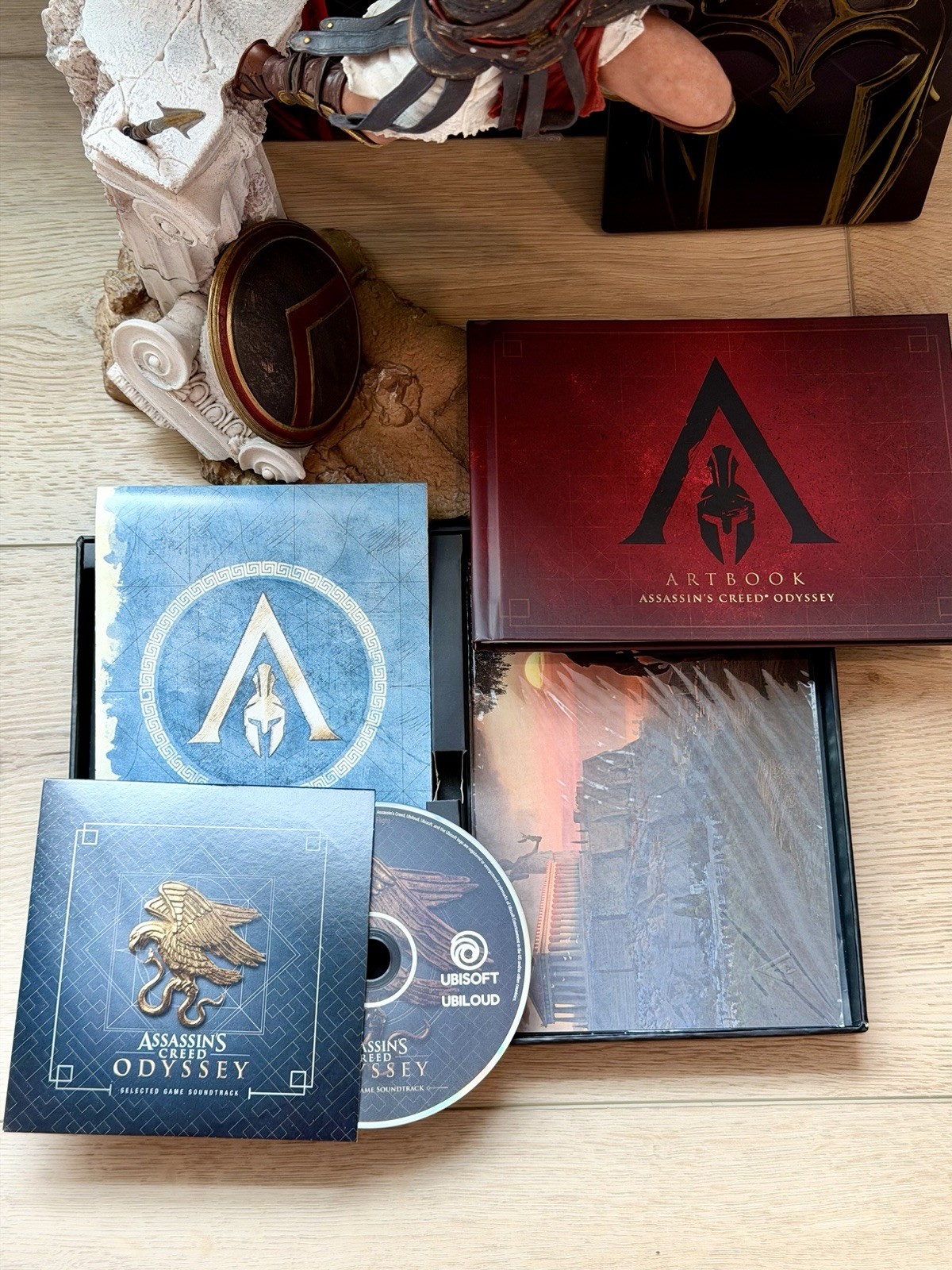 Assassin’s Creed Odyssey Collector’s Edition Xbox One 1 Spartan Statue + Extras