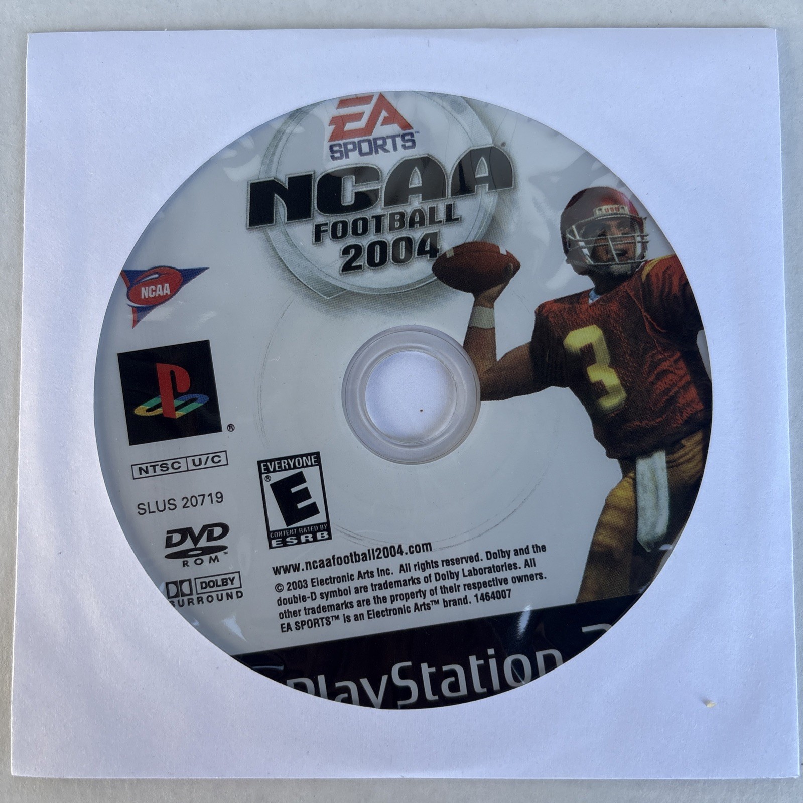 NCAA Football 2004 PlayStation 2 PS2 DISC ONLY NO TRACKING *Tested*