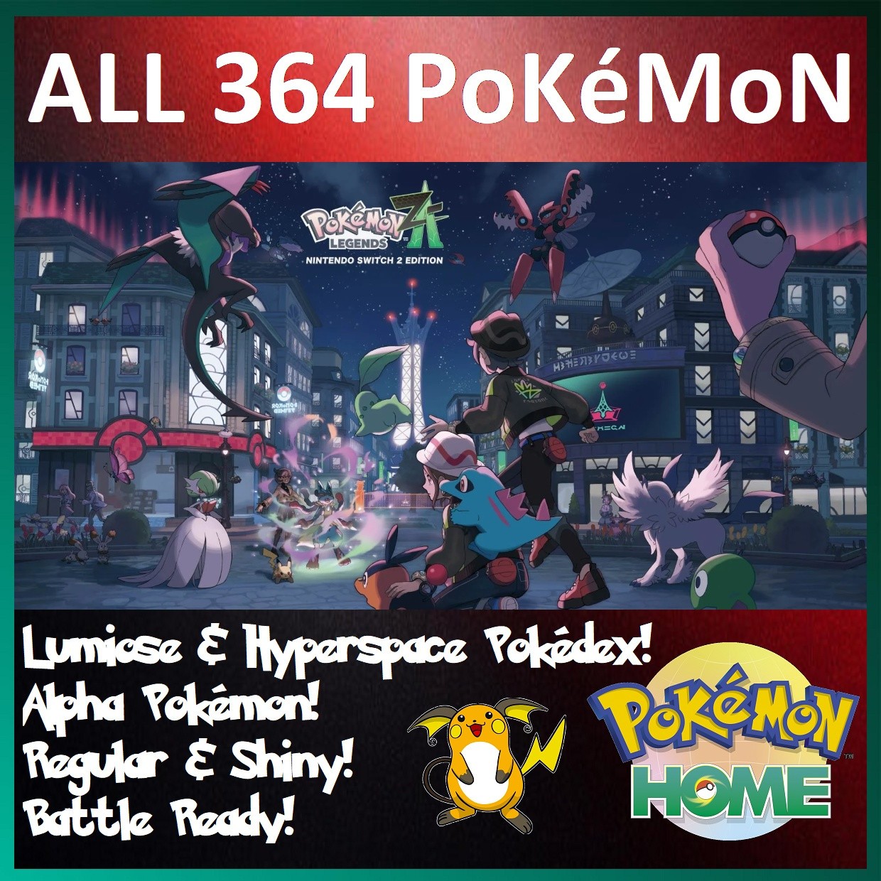 Pokemon Home Legends Z-A ZA
