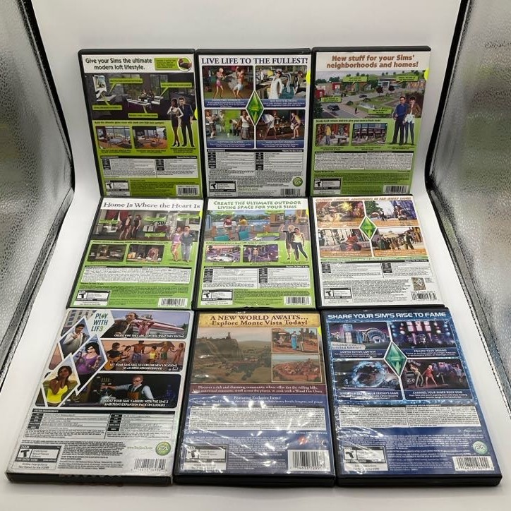 Lot of (9) Sims 3 PC Games Master Suite Monte Vista Town Life Generations Deluxe