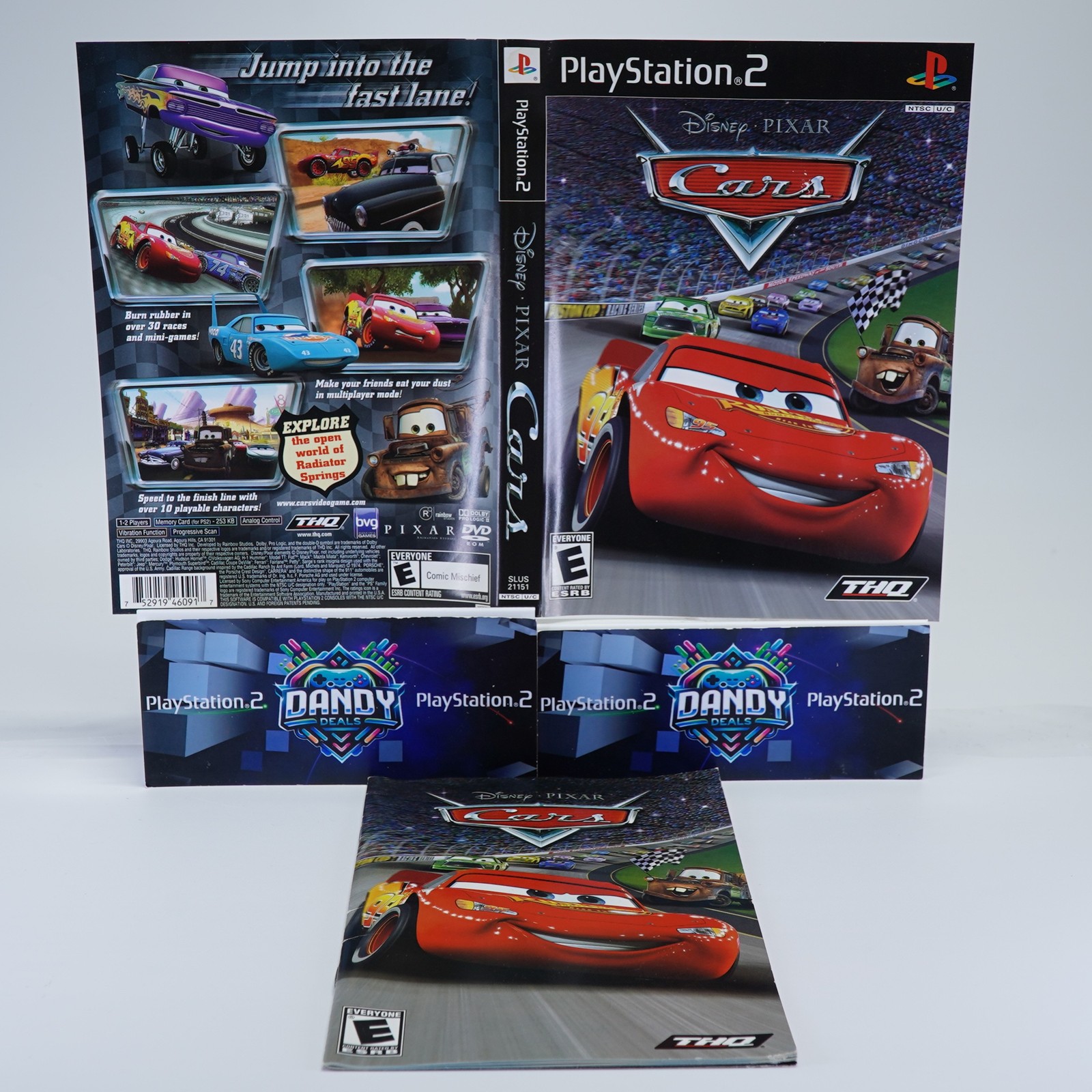Cars PS2 Black Label – CIB W/ Manual – PlayStation 2