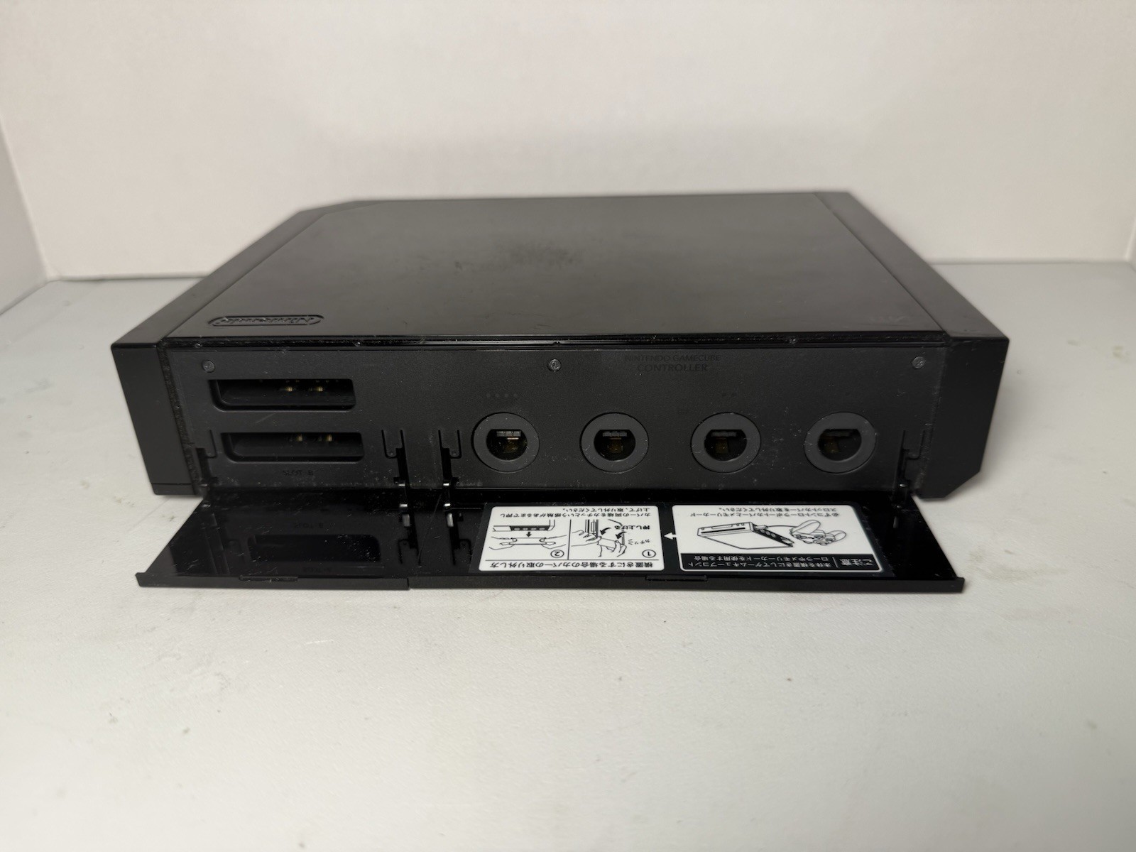 JP Nintendo Wii RVL-001 Black Console Only – Tested – Missing SD Door/Scuffed