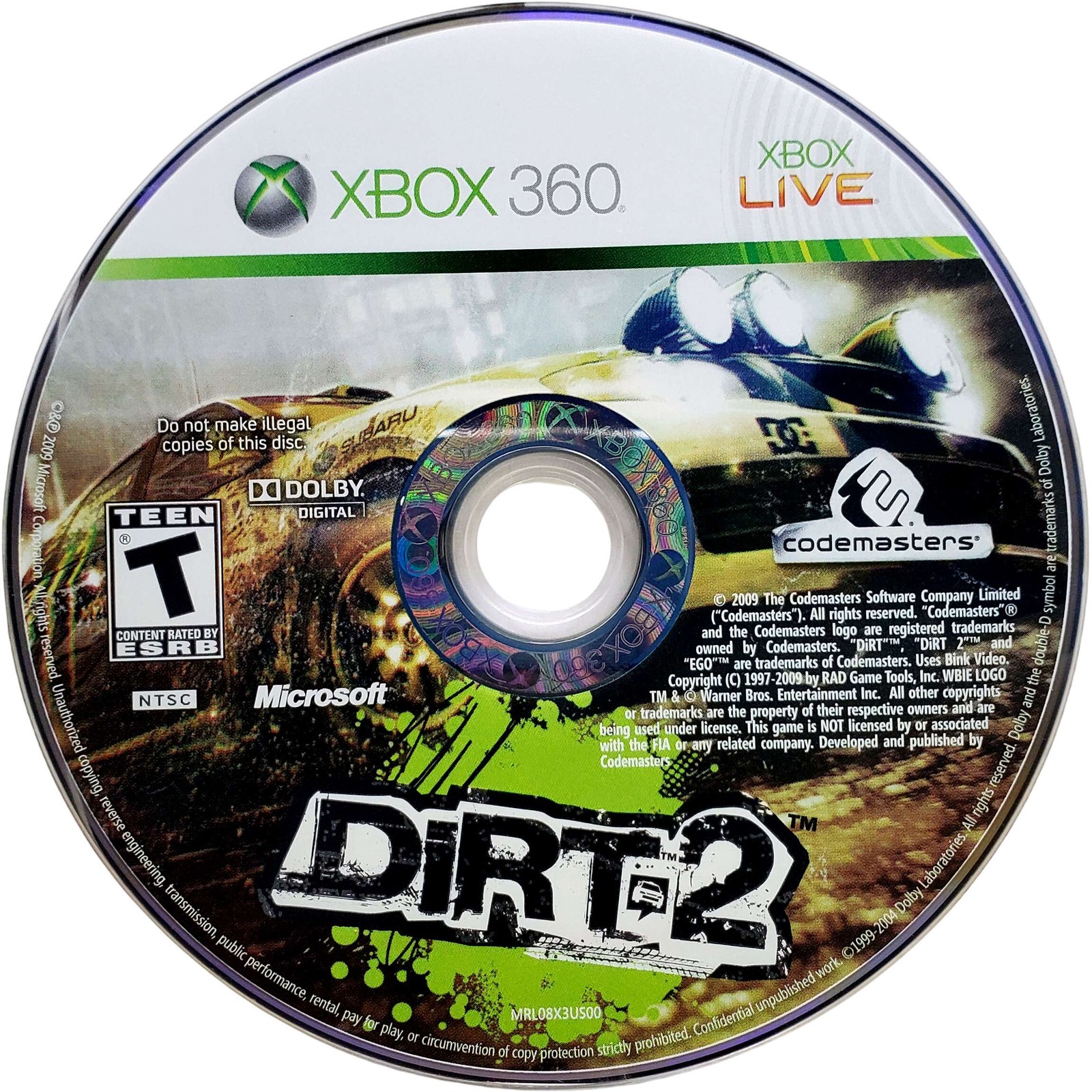 Dirt 2 – Microsoft Xbox 360 Tested 1Y Guarantee