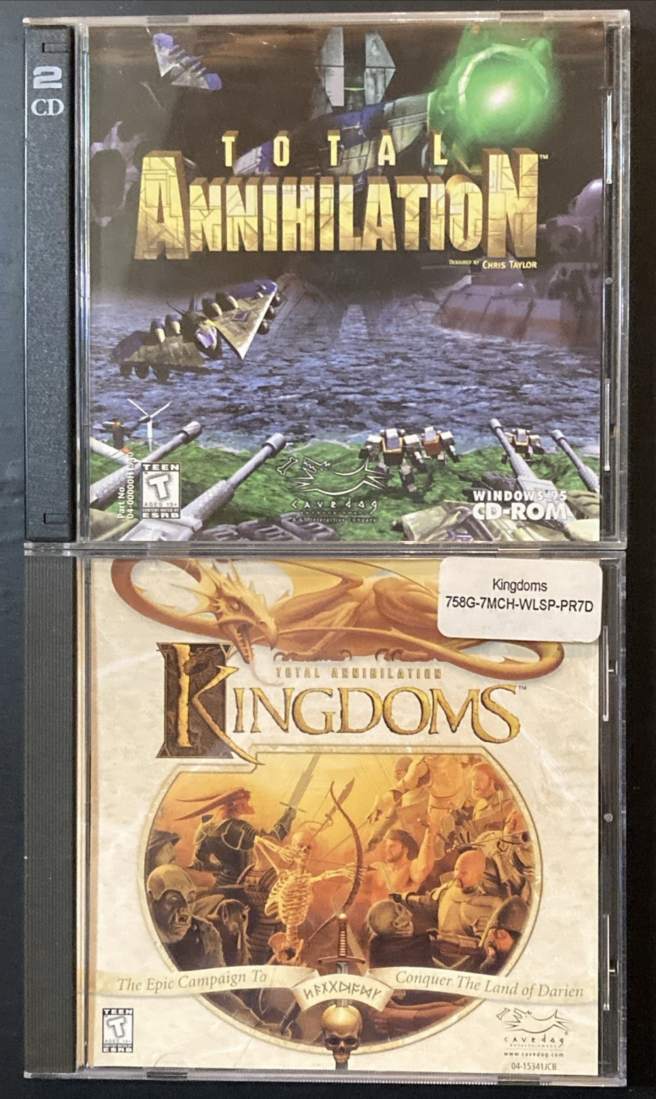 Total Annihilation and Kingdoms Expansion PC Games WIN 95 98