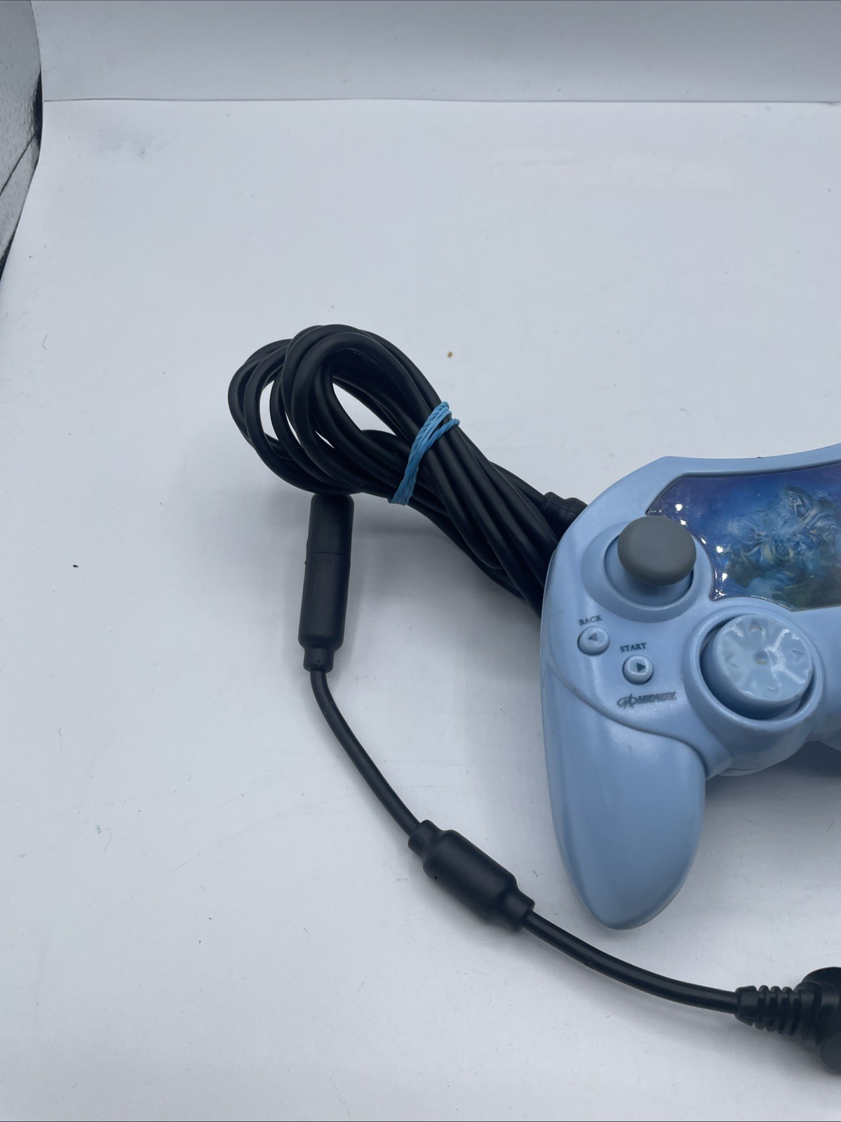 NubyTech Xbox Wired Ergonomic Light Blue Controller 6ft Cable for Microsoft Xbox