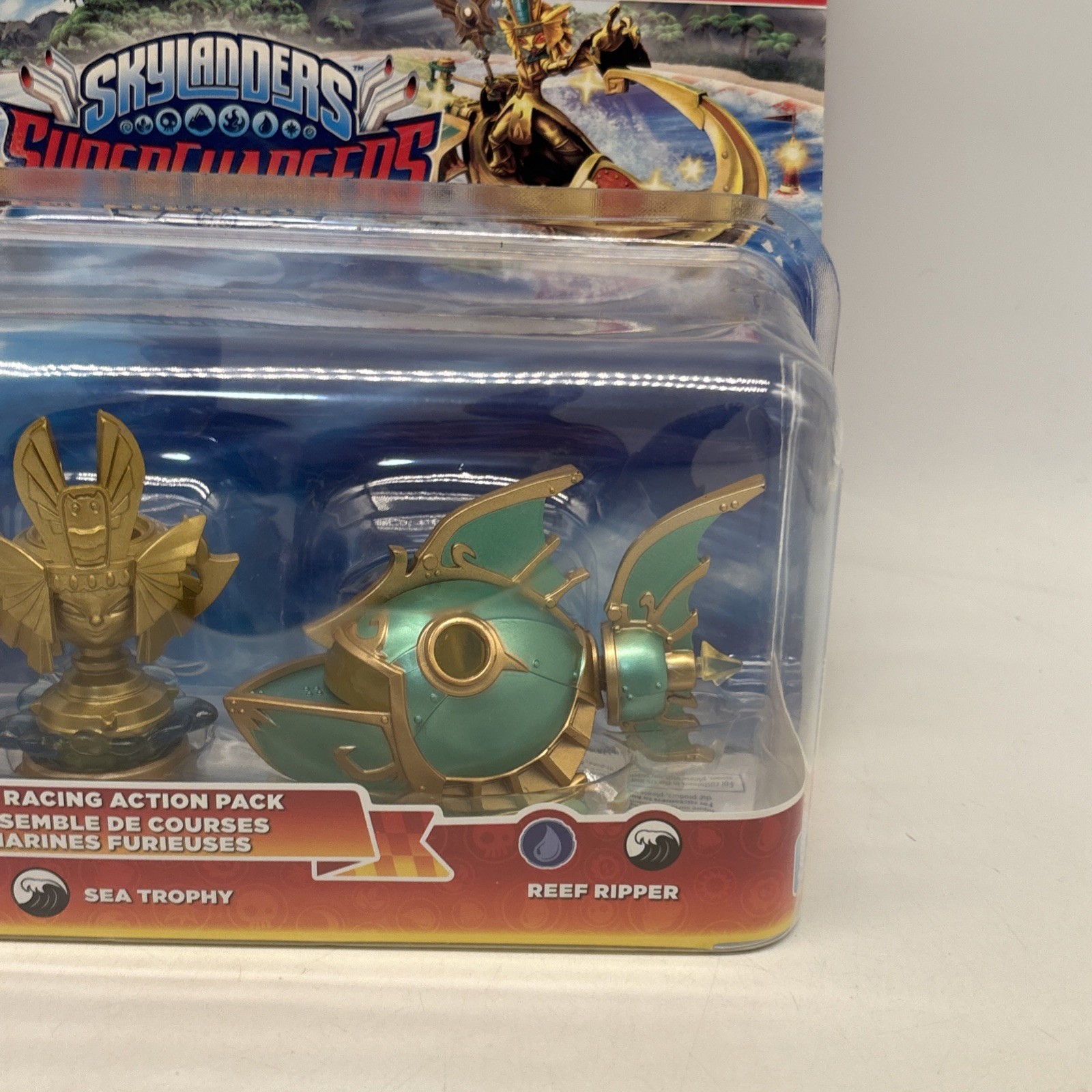 Skylanders Supercharger Sea Racing Action Pack Gill Grunt Sea Trophy Reef Ripper