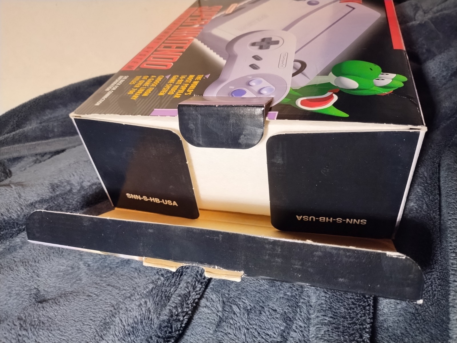 Super Nintendo Control Deck Console System in Box with Game SNES