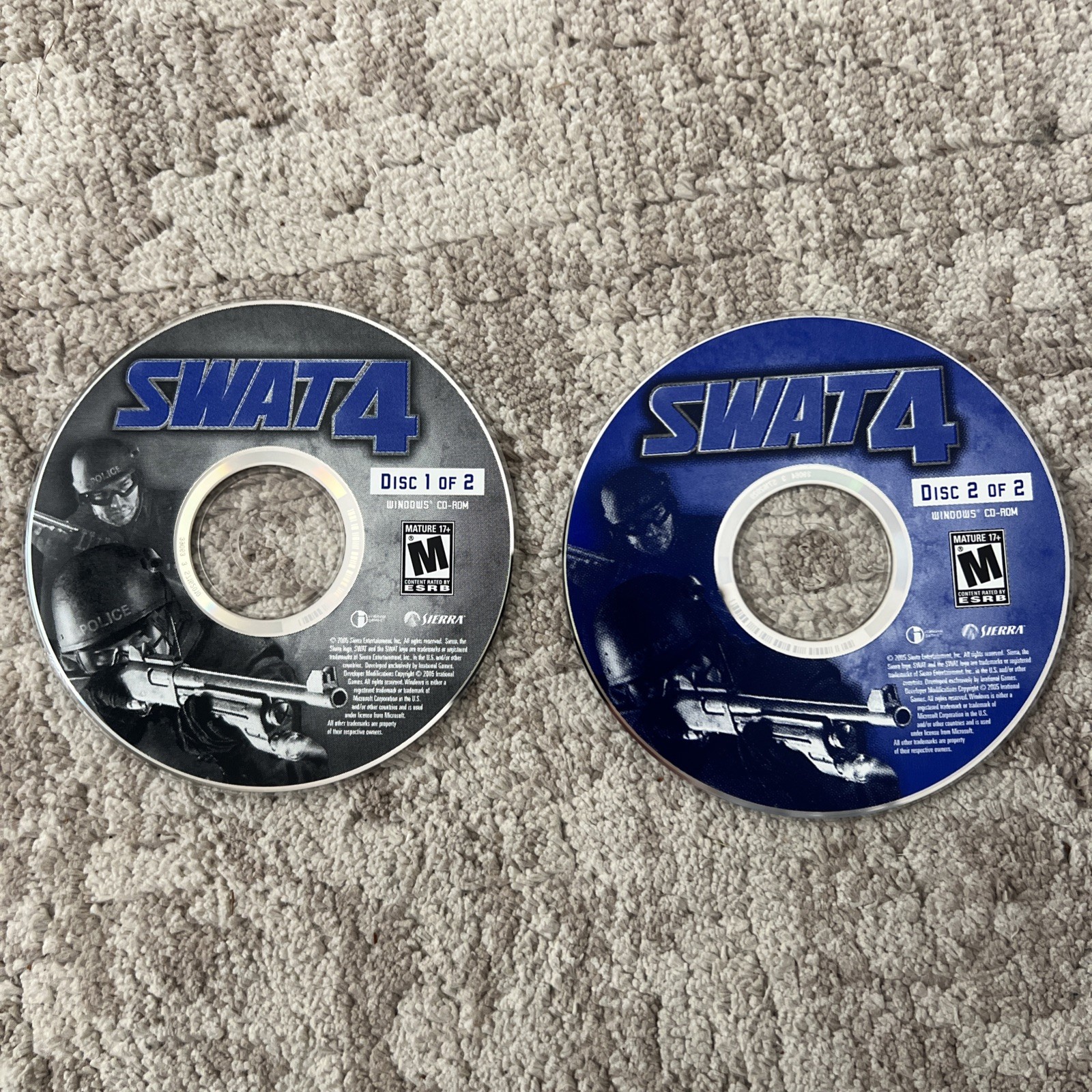 Sierra SWAT 4 PC Game Special Weapons and Tactics Tactical Shooter Police M