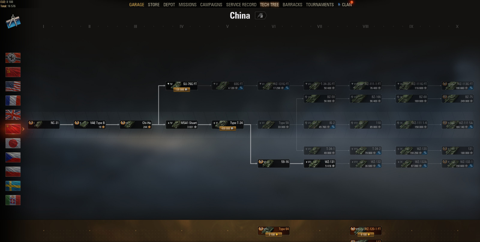 World of Tanks Account a lot of premiums Tier X