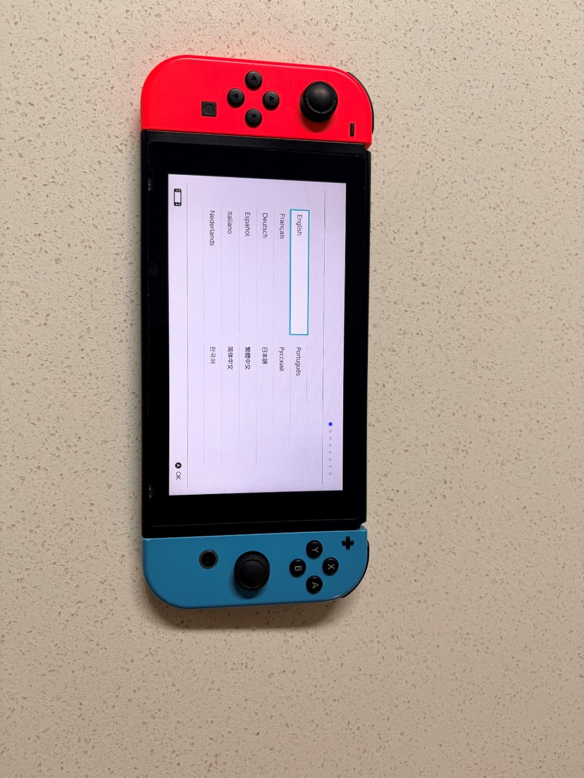 Nintendo Switch with Neon Blue and Neon Red Joy-Con (HAC-001-01)