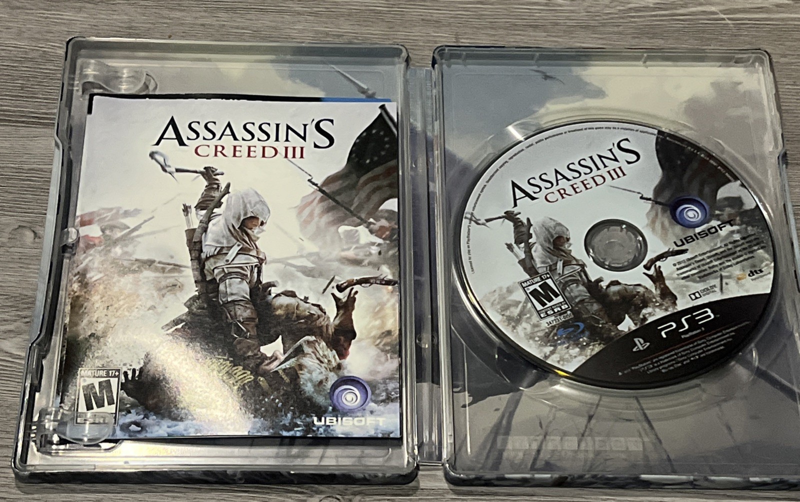 Assassin’s Creed III Limited Edition Steelbook PS3 Game Complete – FREE SHIP!