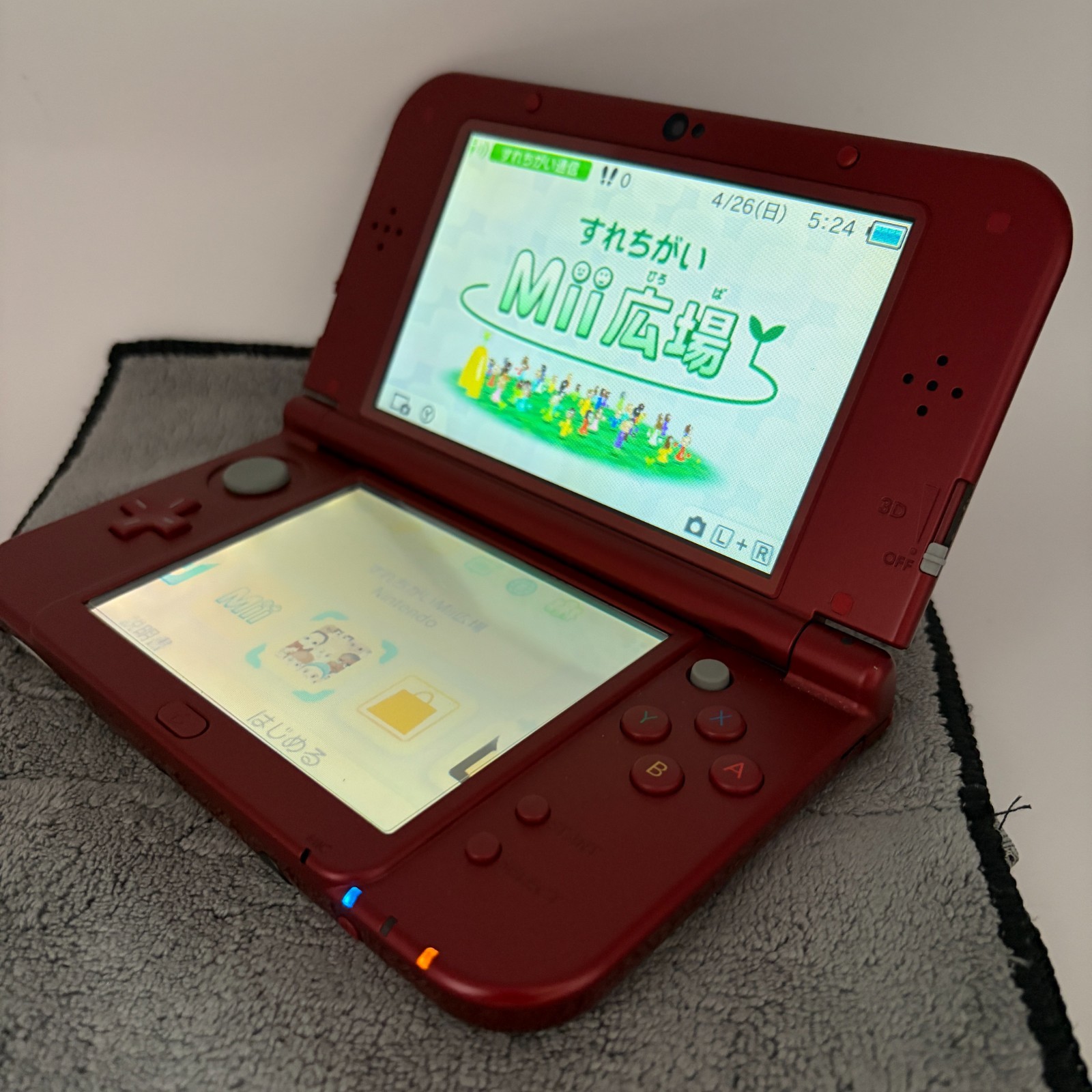【Near Mint】TOP IPS Nintendo NEW 3DS LL XL Metallic Red Handheld Game Console