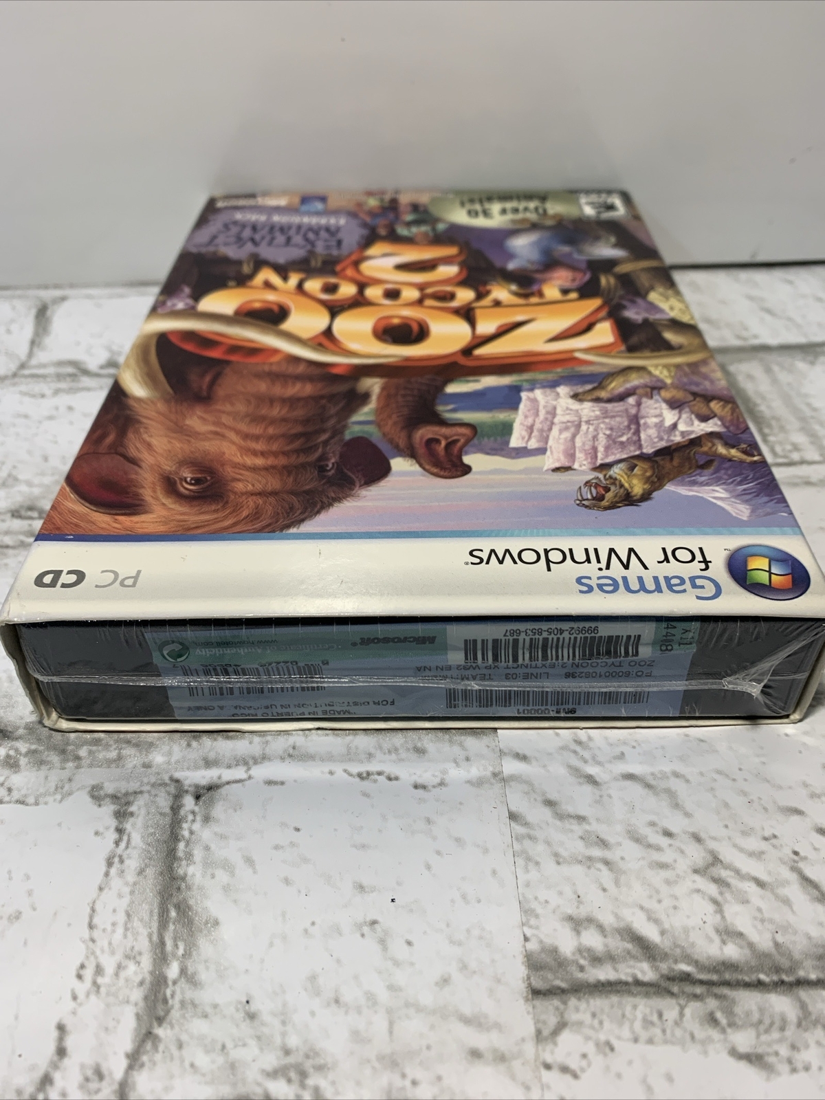 Microsoft Zoo Tycoon 2 Extinct Animals Expansion Pack Windows PC Game Unopened