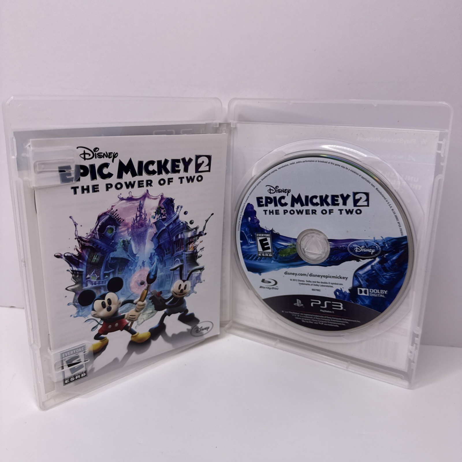 Epic Mickey 2: The Power of Two (SONY Playstation 3, PS3 2012) CIB w/ Manual