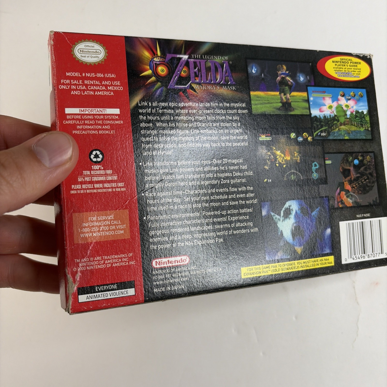 Legend of Zelda: Majora’s Mask Nintendo 64 N64 Collectors Edition In Box RARE
