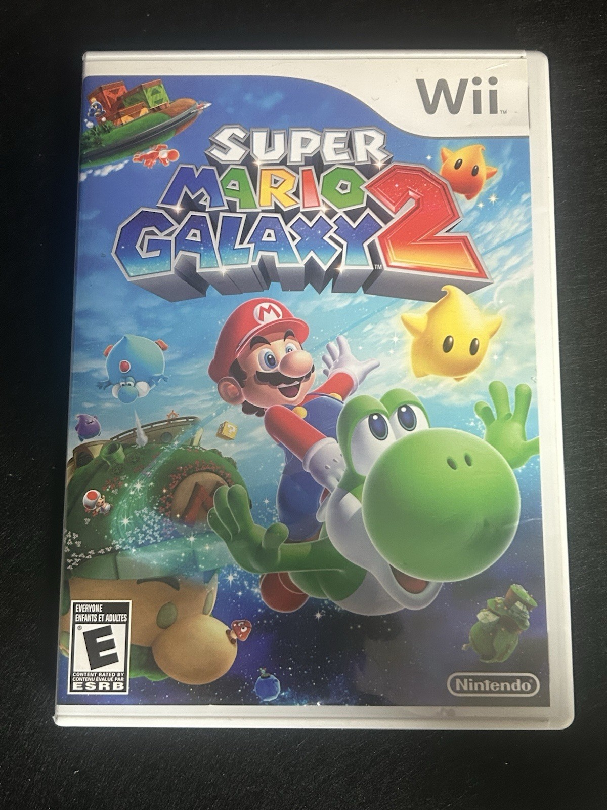 Nintendo Wii Super Mario Galaxy 1 and 2 Bundle with Manuals and Tested