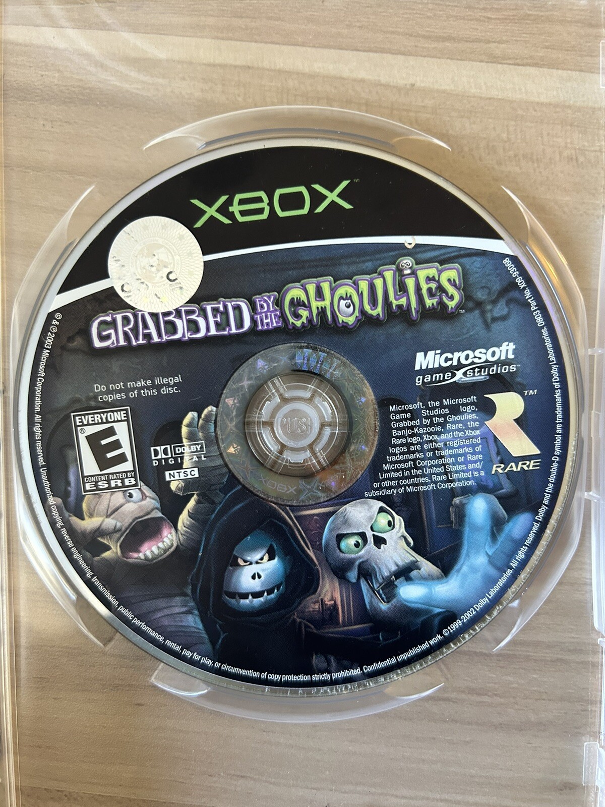 Grabbed by the Ghoulies (Microsoft Xbox, 2003) DISC ONLY fast shipping