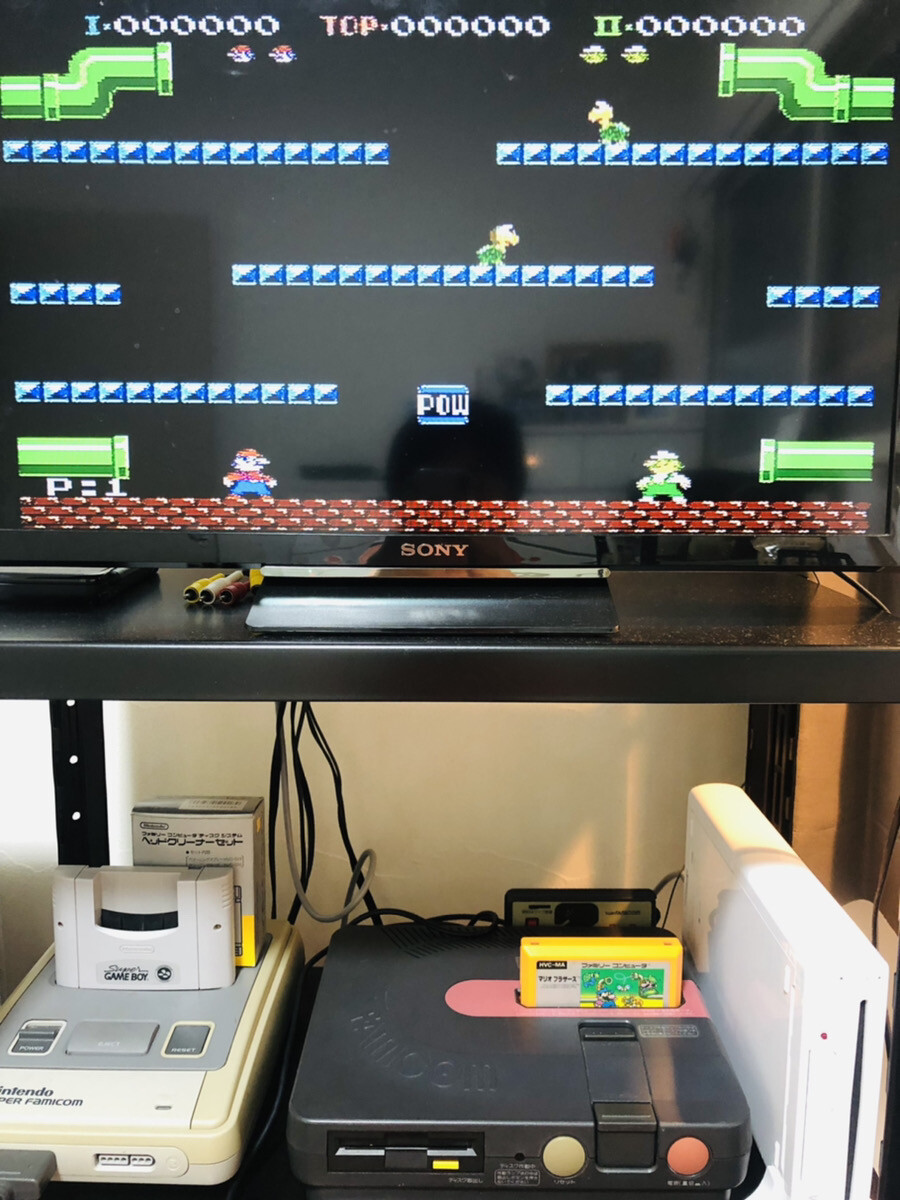 Lot of 4 Mario Series Nintendo Famicom NES Japanese Version Action Retro Games