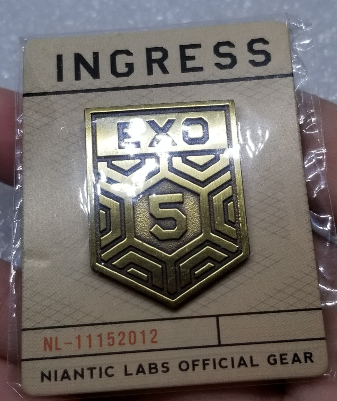 Niantic Labs Ingress 2017 Exo 5 Challenge Coin, Iron On Patch & Pin Lot