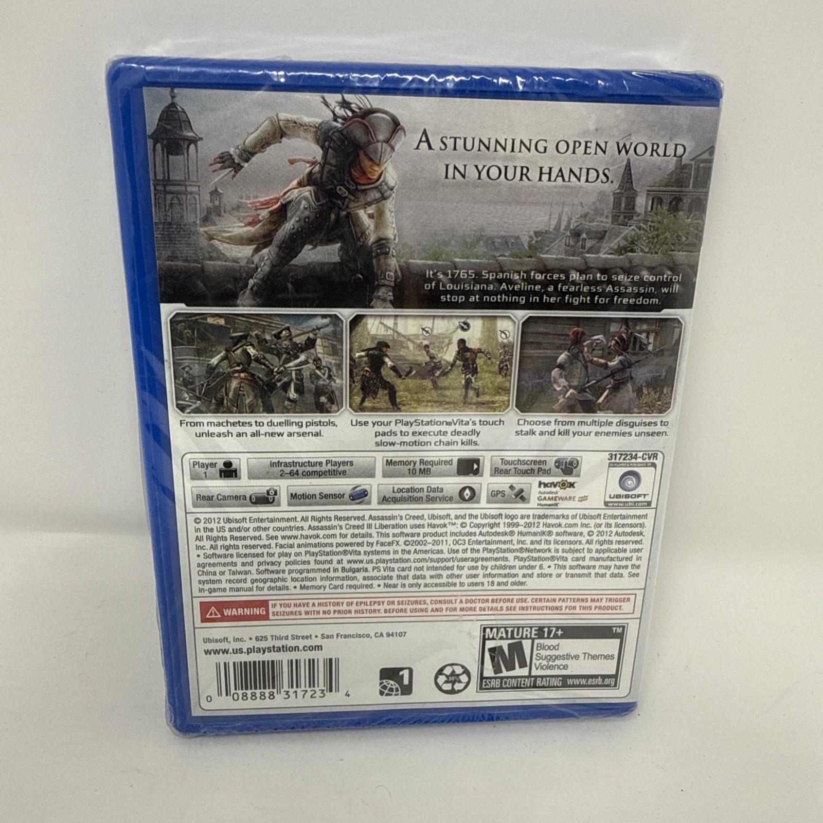 Assassin’s Creed III 3 Liberation (Sony PlayStation Vita, PSVita PS Vita) READ