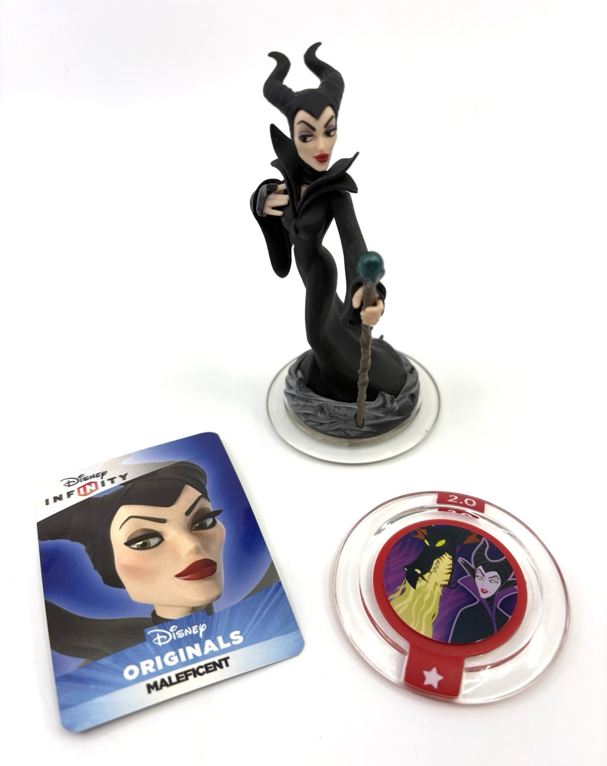 Disney Infinity 2.0 Maleficent figure with Spell Cast Power Disc Character Card