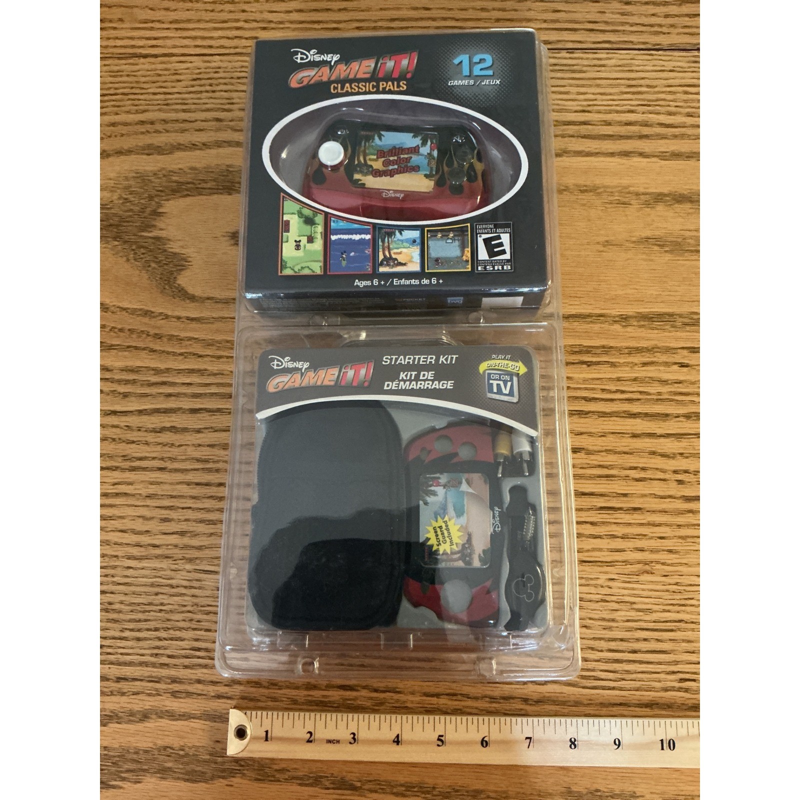 Disney Game It Classic Pals Handheld Game Starter Kit 12 Games Red VG-9092 New