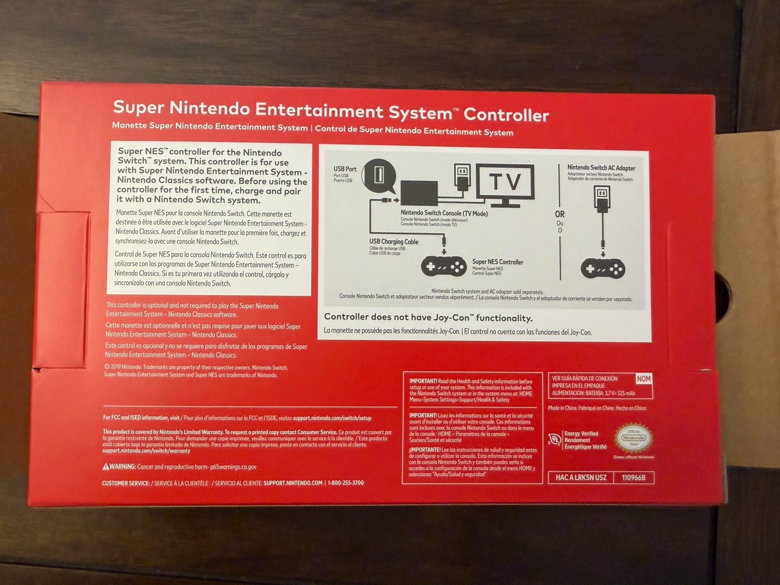 Nintendo Switch Online SNES Wireless Controller – Official Genuine Nintendo NEW