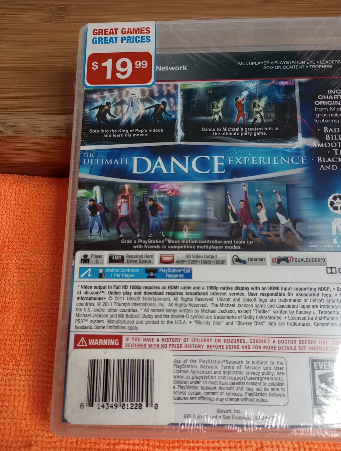 Michael Jackson: The Experience (Sony PlayStation 3, 2011) New. Sealed