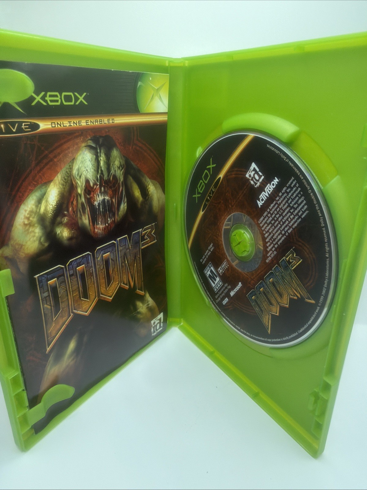 Doom 3 Microsoft Xbox 2005 Excellent Condition