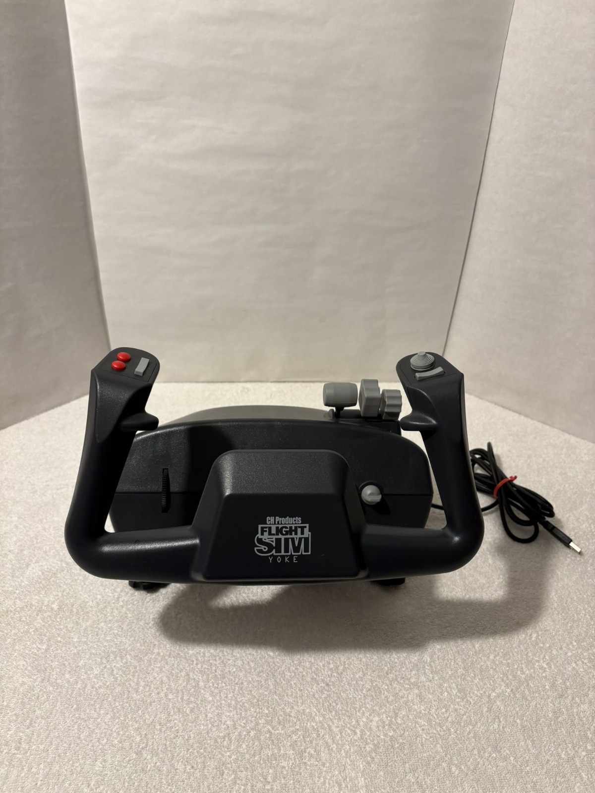 CH PRODUCTS FLIGHT SIM YOKE Flying Simulator Controller for Computer Untested