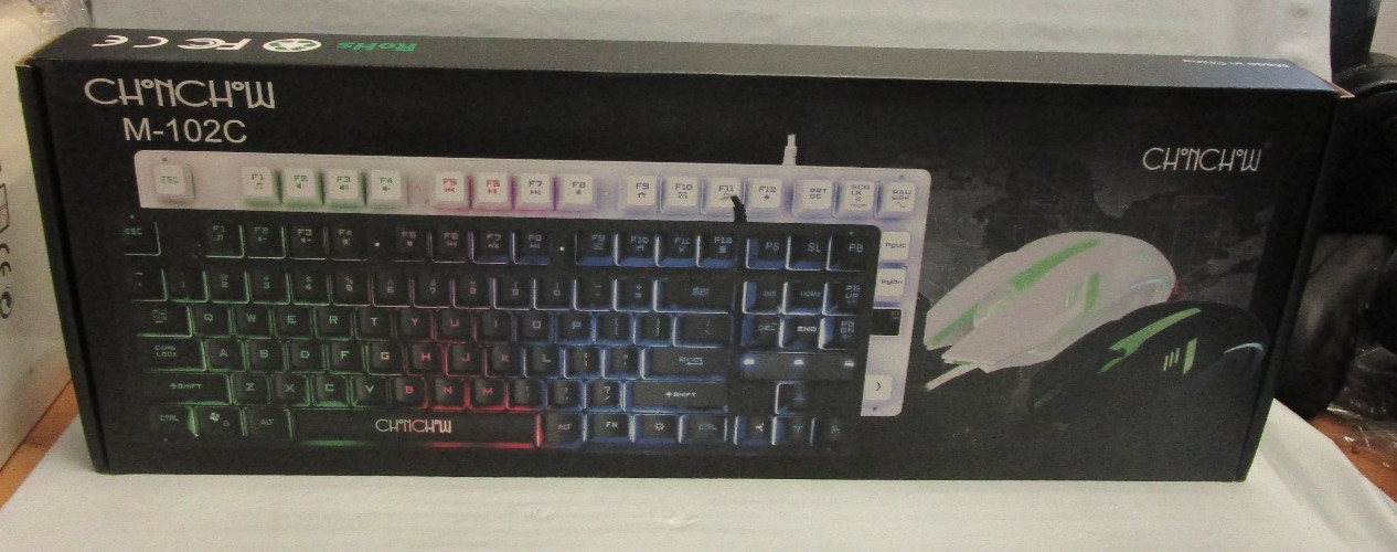 Chonchow M-102c Rainbow Gaming Keyboard and Mouse