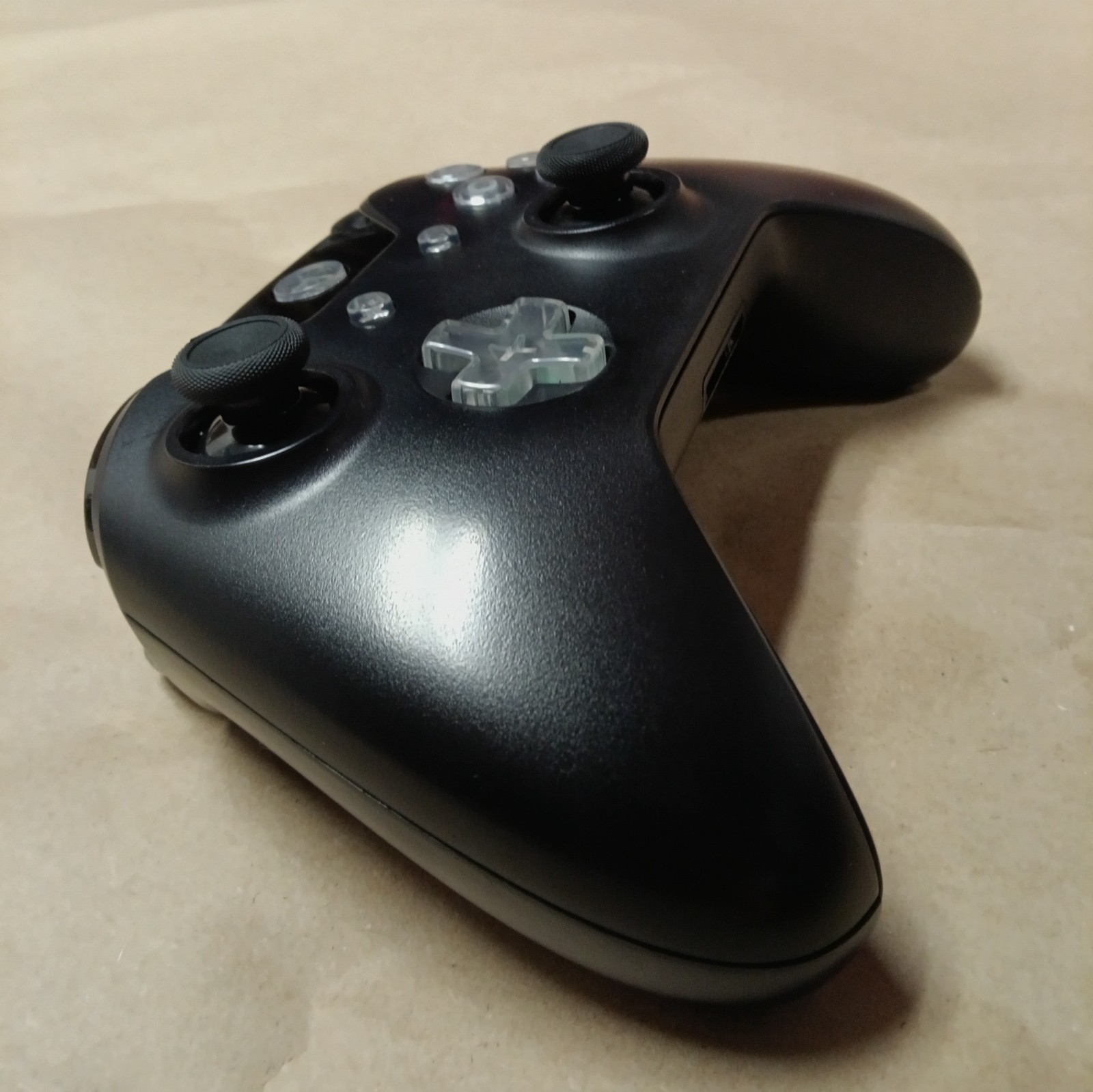Xbox One Wireless Controller 1537 (Black And Clear) Cleaned Tested And Working