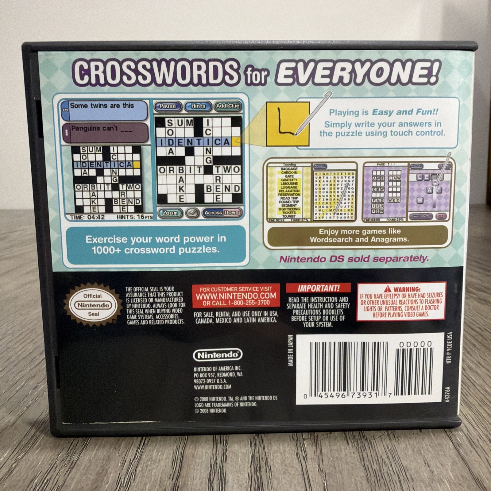 Crosswords DS (Nintendo DS, 2008)