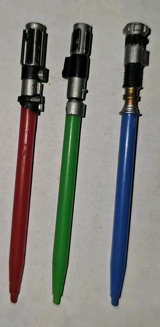 Nintendo DS Star Wars Lightsaber Stylus Set of 3 Light Saber Lot