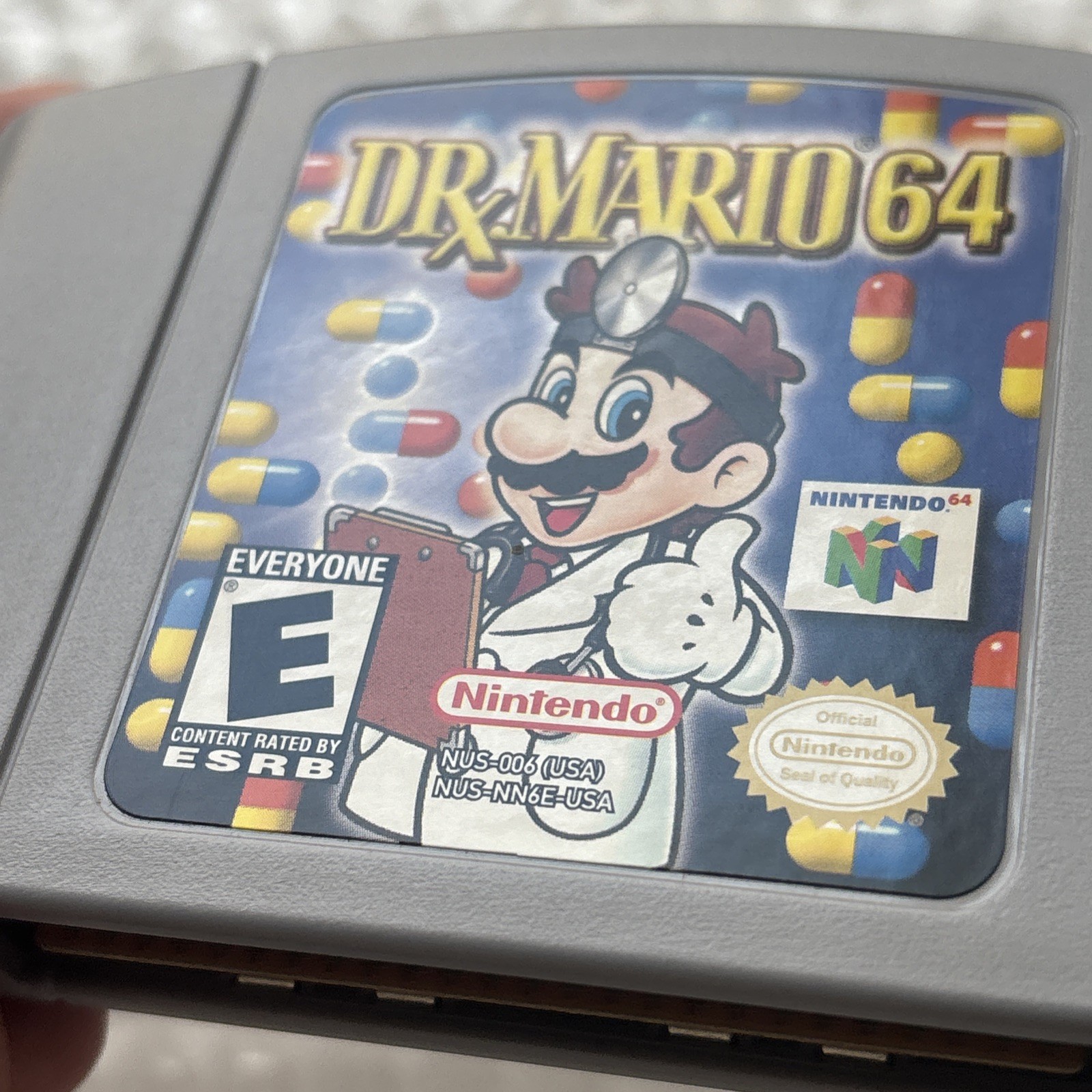 Dr. Mario Nintendo 64 N64 Authentic Complete In Box CIB Tetris Tested Mint Cart