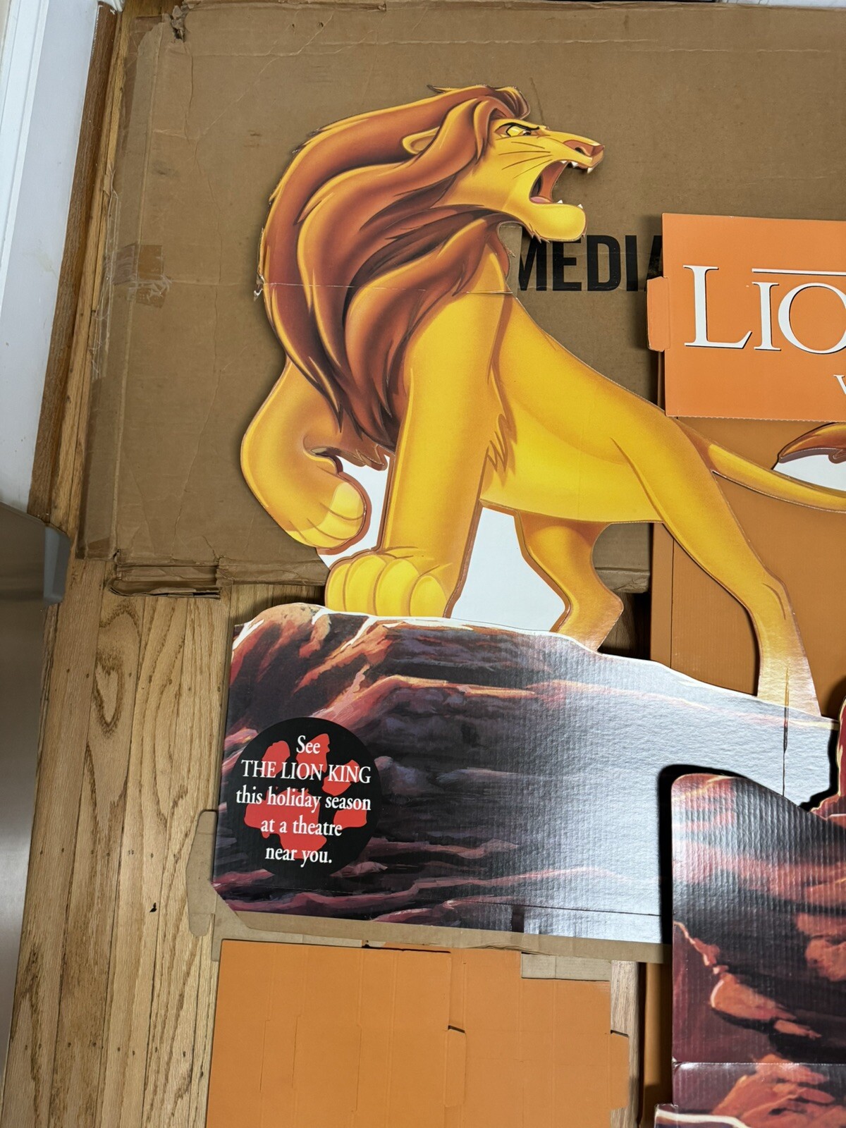 VTG Nintendo SNES Sega Genesis DISNEY LION KING Game Store Display Sign Standee