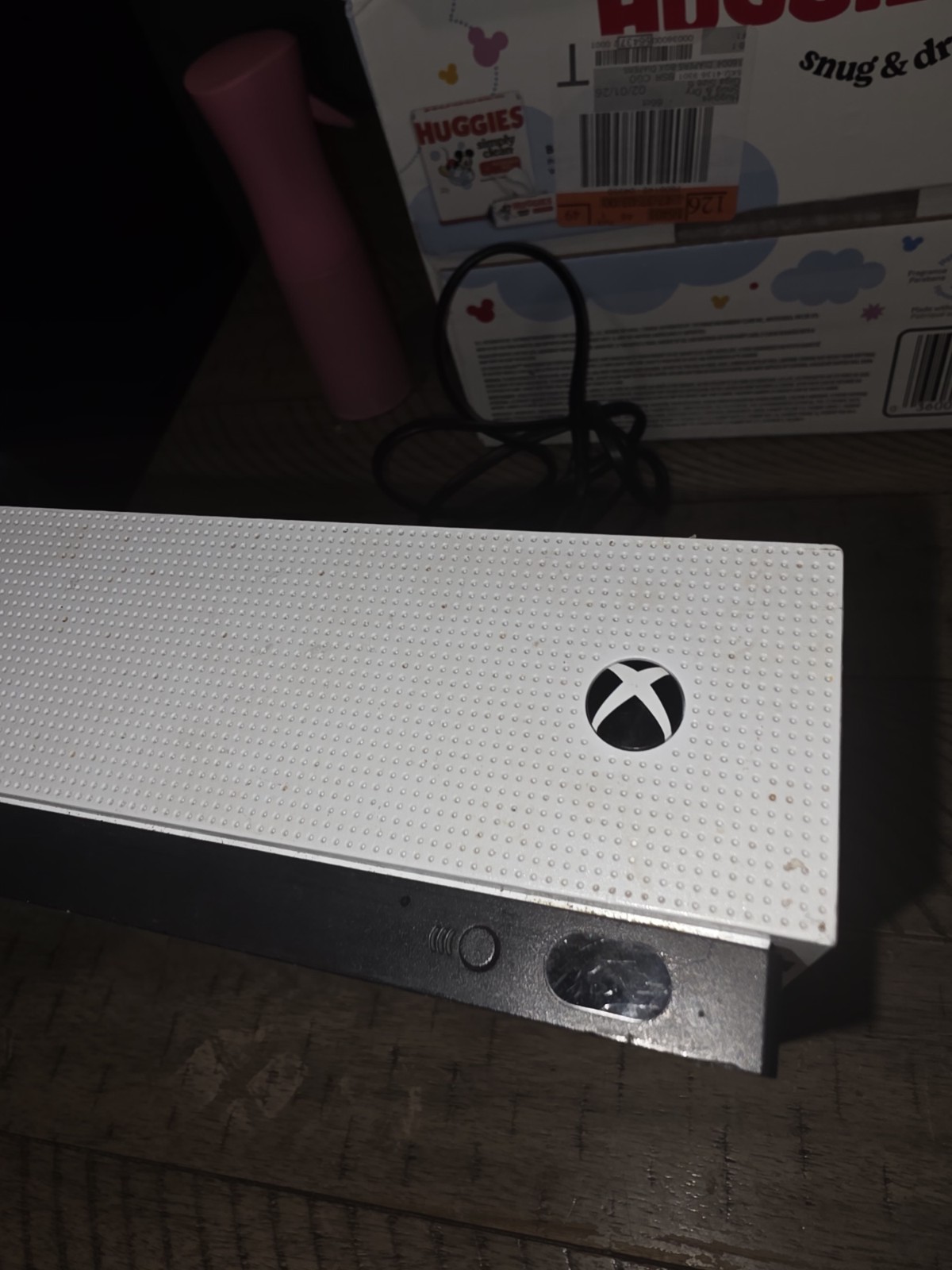 Microsoft Xbox One S 500GB – White CONSOLE & POWER CORD ONLY, Tested