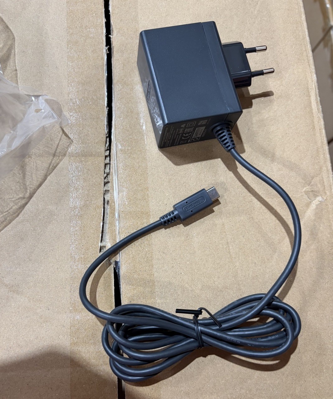 Nintendo Switch Charger Europe Plug New, Bulk Packaging HAC-002(EUR)