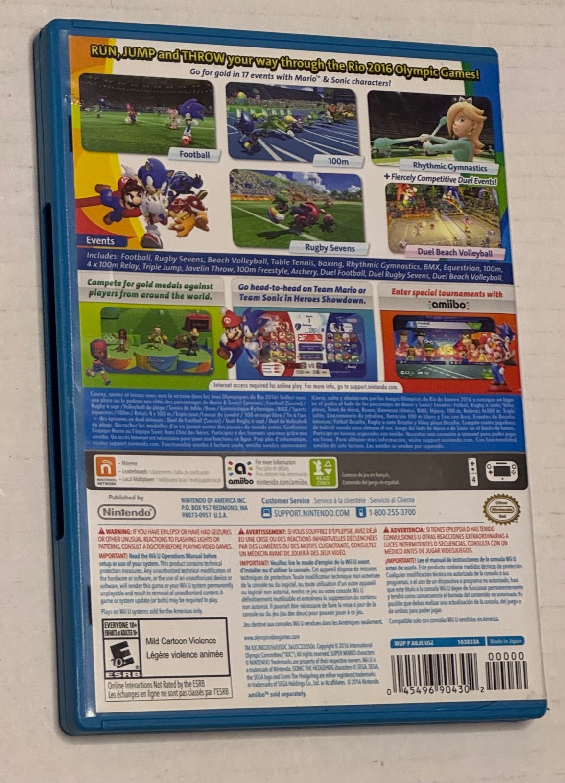 Mario & Sonic at the Rio 2016 Olympic Games (Nintendo Wii U)