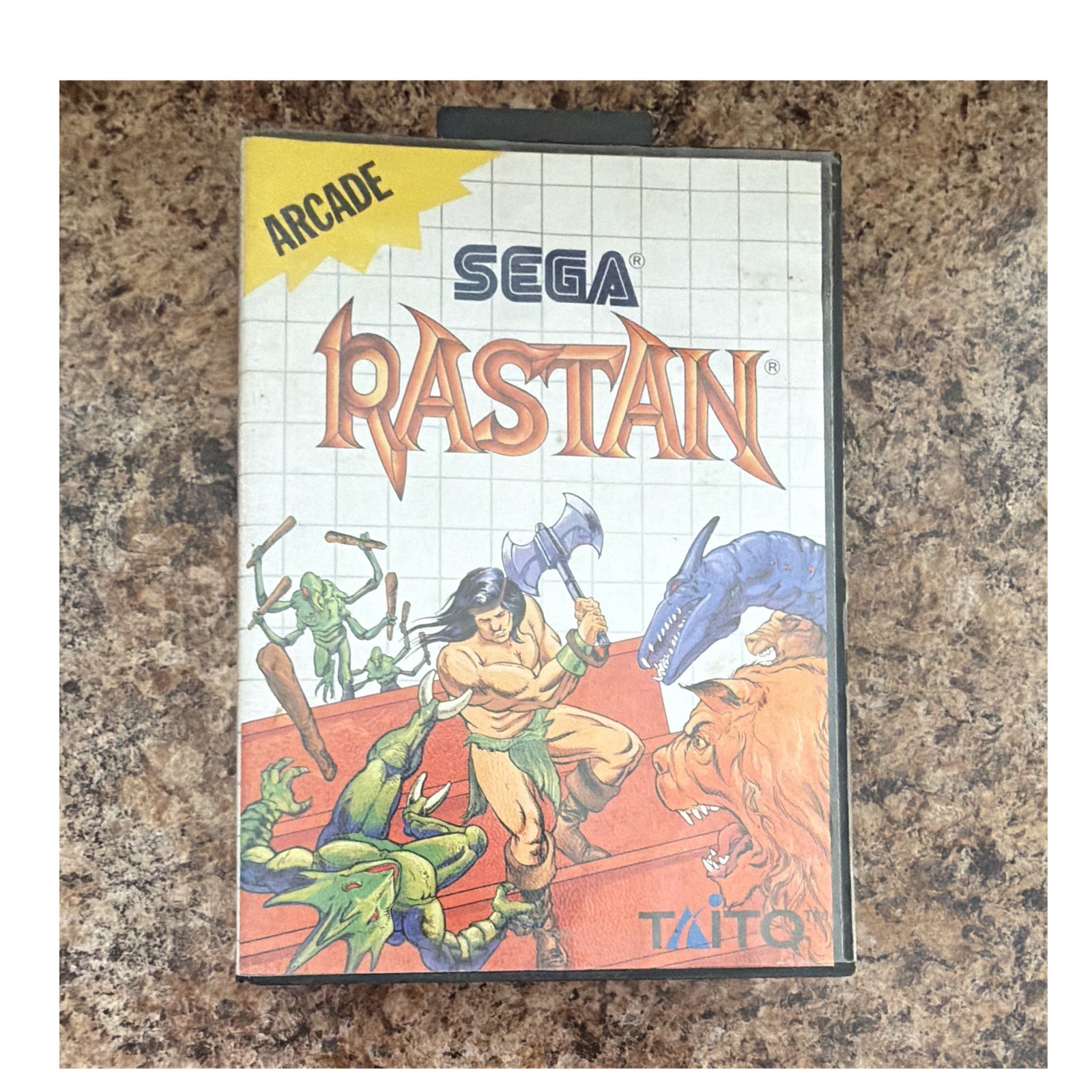 Sega Rastan Arcade DVD Keep Case/Box Only for Sega Master System