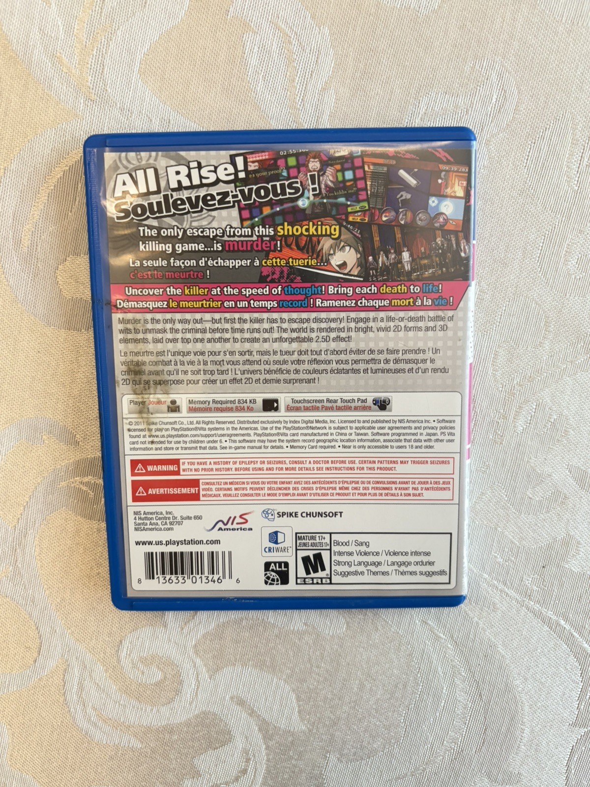 Danganronpa: Trigger Happy Havoc PS Vita Sony PlayStation Vita Authentic