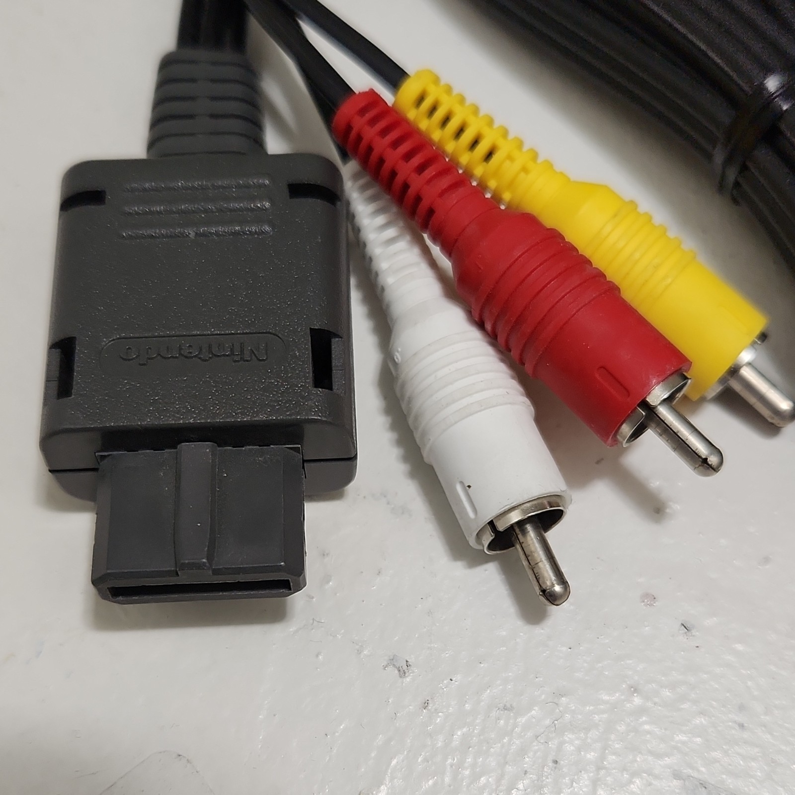 Nintendo 6ft Black Composite RCA AV Cable for Nintendo 64 & Super Nintendo SNES
